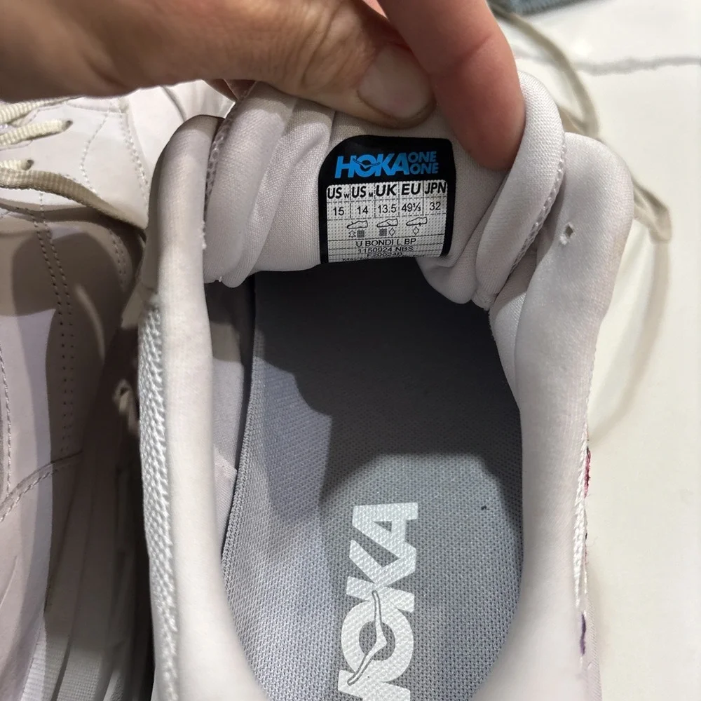 Size 15 - Hoka One One HOKA Bondi L Vibrant Bloom Pack - NImbus Cloud
